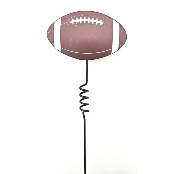 14.25" Football Metal Picks (Set of 3), Wreath and Cake Decor Accents - Picture 2 of 3